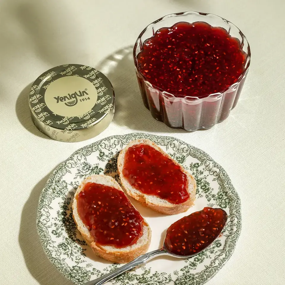 Yenigün Gold Seri Ahududu Reçeli %65 Meyve 400 Gr