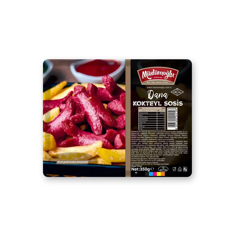 Müslümoğlu Dana Kokteyl Sosis 350 Gr
