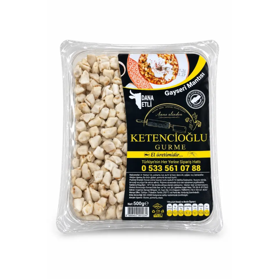 Ketencioğlu Gurme Kayseri Mantısı 500 gr