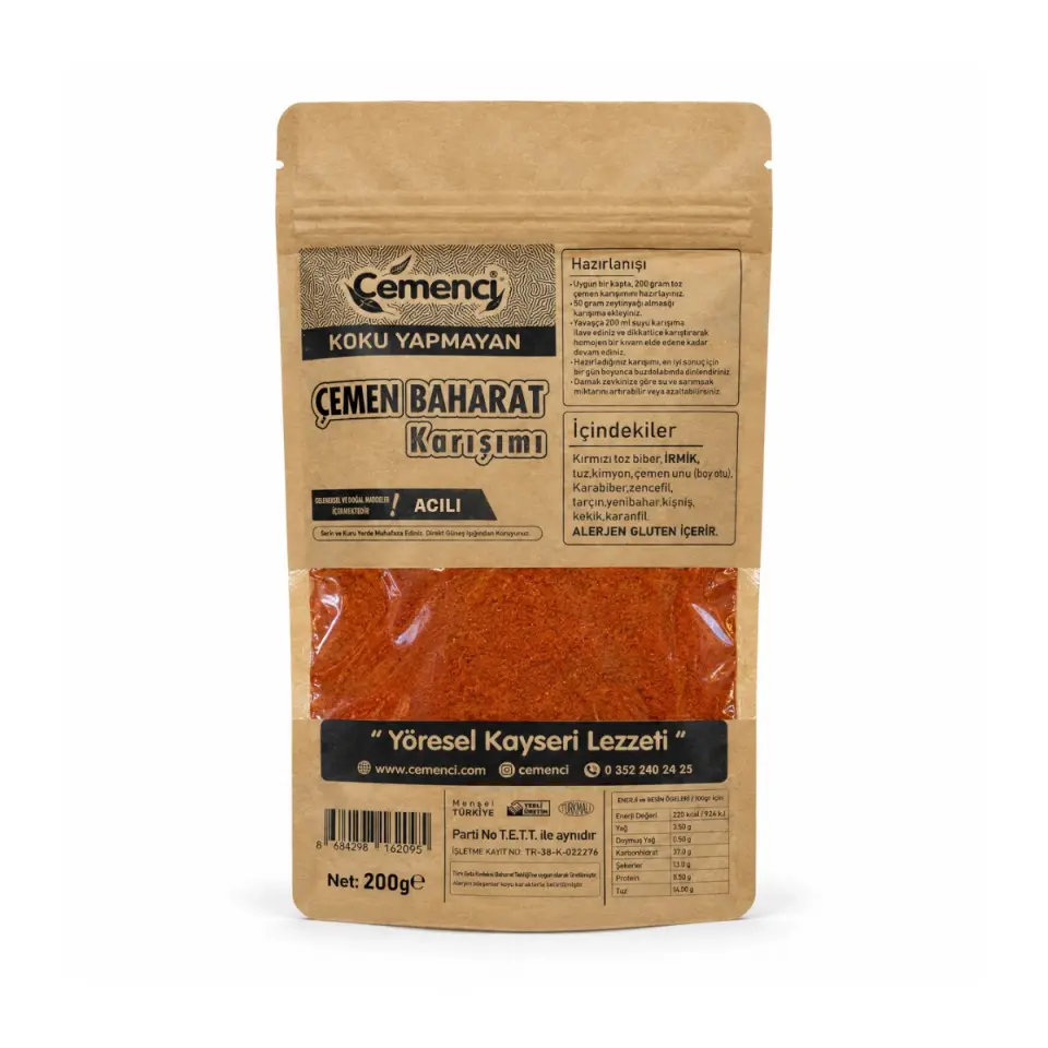 Çemenci Çemen Baharat Karışımı Acılı 200gr