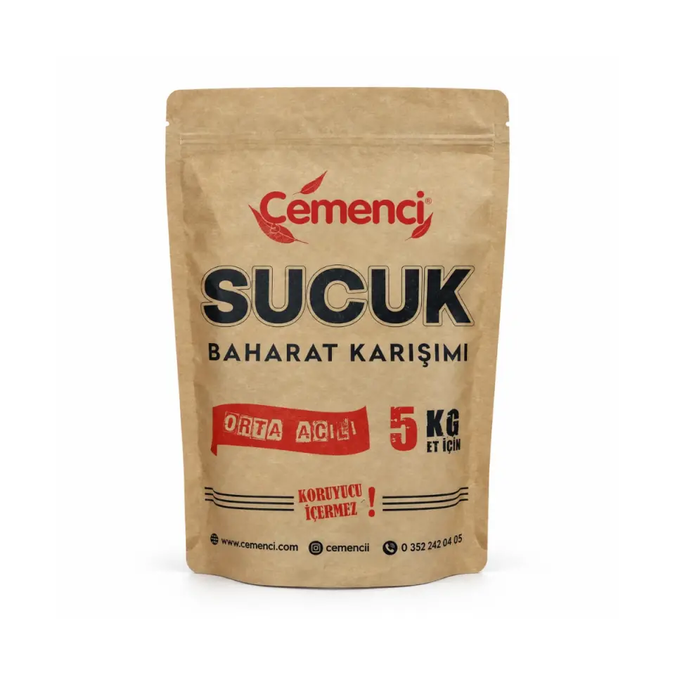 Çemenci Sucuk Baharat Karışımı Orta Acılı