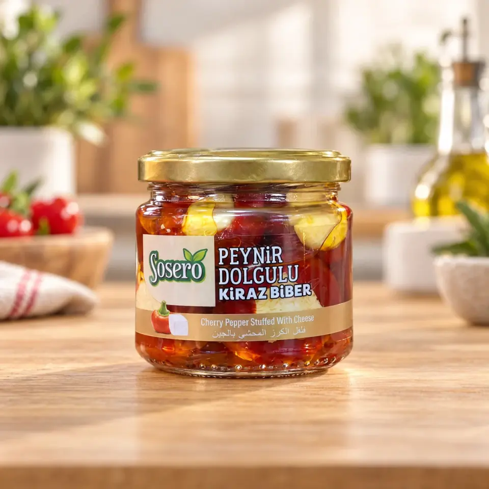Sosero Peynir Dolgulu Kiraz Biber 290 gr