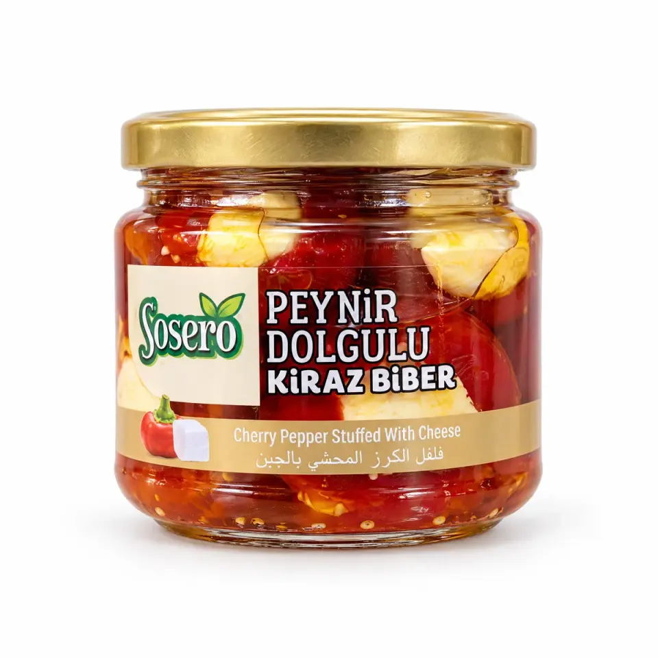 Sosero Peynir Dolgulu Kiraz Biber 290 gr